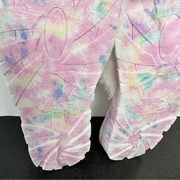 Fifth & Luxe White Faux Fur Slippers Slip-On Outdoor XL 10/11 - Picture 7 of 9